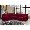 Sofá De Canto Magno 2,57x2,57m-vinho - 11