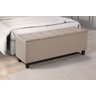 Baú Recamier Bali Cama Solteiro 90cm Quarto Sala - Bege - 1