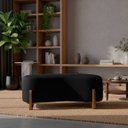 Ver imagem 5 de Banqueta Decorativa Orgânica Puff Thor 100cm para Sala e Quarto Bouclé:preto