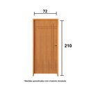Ver imagem 3 de Kit Porta de Madeira 210x72cm Batente 11cm Fechadura Golf Belissima 9 Rodam Abertura Esquerda Marrom