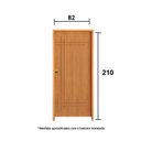 Ver imagem 3 de Kit Porta de Madeira 210x82cm Batente 11cm Fechadura Golf Belissima 9 Rodam Abertura Direita Marrom/