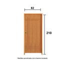 Ver imagem 3 de Kit Porta de Madeira 210x82cm Batente 11cm Fechadura Golf Belissima 9 Rodam Abertura Direita