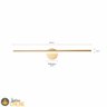 Arandela 80cm Linear 16w 3000k Dourado Moderna Lumier Bivolt - 9