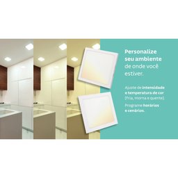 Plafon Quadrado de Embutir Tramontina Smart Led 1300 lm 18 W Tramontina - 5
