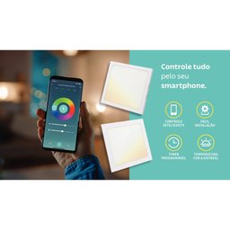Plafon Quadrado de Embutir Tramontina Smart Led 1300 lm 18 W Tramontina - 4