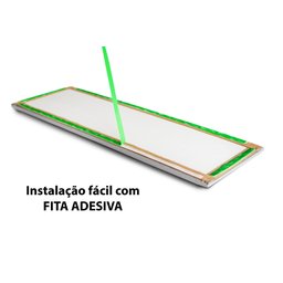 Placas Cabeceira Modulada Adesiva Casal Estofada 140cm x 60cm Kit 7 Placas - Courino Cinza - 4