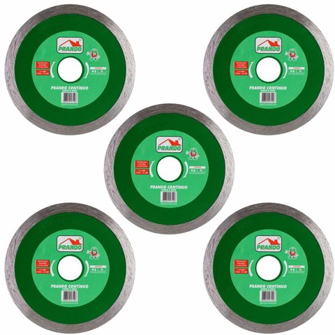 Kit 05 Discos Prando Contínuo 110 X 20 Mm Mármore