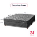 Ver imagem 4 de Cama Box Colchão Queen Espuma D45 Extra Firme Ortopédico Certificada Antialérgico 158x198x51cm Bf Co