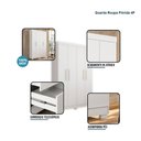 Ver mais imagens de Berço Nacional Life 2186 com Guarda Roupa Flórida Branco Acetinado - Tigus