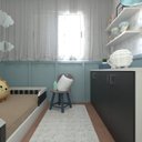 Ver imagem 3 de Kit com Cama Solteiro e Armário Baixo Montessoriano Branco/Preto
