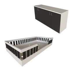 Kit com Cama Solteiro e Armário Baixo Montessoriano Yescasa - 4