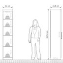 Ver imagem 3 de Guarda Roupa Casal Modular 1 Porta Gênova Plus