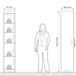 Guarda Roupa Casal Modular 1 Porta Gênova Plus - 3