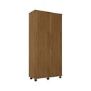 Ver imagem 2 de Guarda Roupa Solteiro com 2 Portas Gold Amêndoa