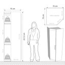 Ver imagem 3 de Guarda Roupa Casal Modular Canto 1 Porta Gênova Plus