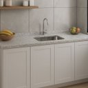 Ver imagem 2 de Pia Cozinha Granito Portinari 120cm Cuba Inox Rasa Simples:portinari