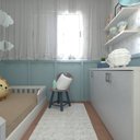 Ver imagem 3 de Kit com Cama Solteiro e Armário Baixo Montessoriano Branco/Cinza Cristal