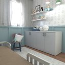 Ver imagem 7 de Kit com Cama Solteiro e Armário Baixo Montessoriano Branco/Cinza Cristal