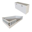 Ver imagem 4 de Kit com Cama Solteiro e Armário Baixo Montessoriano