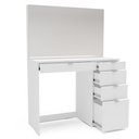 Ver imagem 4 de Penteadeira 5 Gavetas 1 Divisor Linden Branco