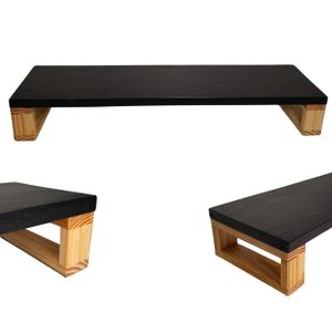Suporte Monitor Madeira Rustica Maciça 70x20x10cm
