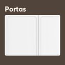 Ver imagem 4 de Cozinha Compacta de Aço 6 Portas 3 Vidros 2 Gavetas Bertolini Branco