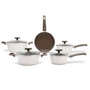 Ver imagem 1 de Conjunto Panelas 5 Peças Nata Fundo de Indução Orgânika Brinox 4816/100
