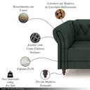 Ver imagem 3 de Conjunto de Sofá Sala de Estar Stanford Chesterfield 2 e 3 Lugares 180cm/240cm Pés Madeira Couro Ver