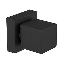 Acabamento Quadrado Preto Registro Chuveiro Abs Banheiro Padrão Docol - 1