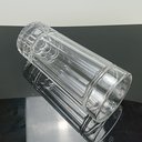 Ver imagem 3 de Vaso Decorativo Cachepô 24x10x10cm Vidro Transparente