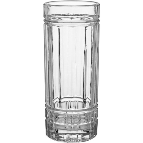 Vaso Decorativo Cachepô 24x10x10cm Vidro Transparente