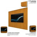 Ver imagem 6 de Painel para TV até 85 Polegadas Ripado com LED 100% MDF 250CMX218CM Supremo Marrom