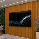 Ver imagem 1 de Painel para TV até 85 Polegadas Ripado com LED 100% MDF 250CMX218CM Supremo Marrom