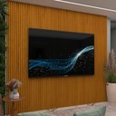 Ver mais imagens de Painel para TV até 85 Polegadas Ripado com LED 100% MDF 250CMX218CM Supremo Marrom