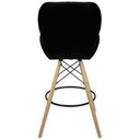 Ver imagem 5 de Kit 3 Banquetas Slim Eiffel Wood Estofada 