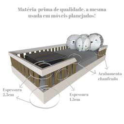 Kit Cori com Cama Solteiro e Armário Baixo Montessoriano Branco/Carvalho Mel - 13 Kit Cori com Cama Solteiro e Armário Baixo Montessoriano Branco/Carvalho Mel - 13