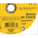 Ver imagem 2 de Disco de Corte 180,0X3,2X22,23 DCV - Vonder