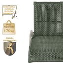 Ver imagem 4 de 1 Espreguiçadeira Catar e 1 Mesa Garden Fendi e Corda Náutica Trama Original Jardim Alumínio