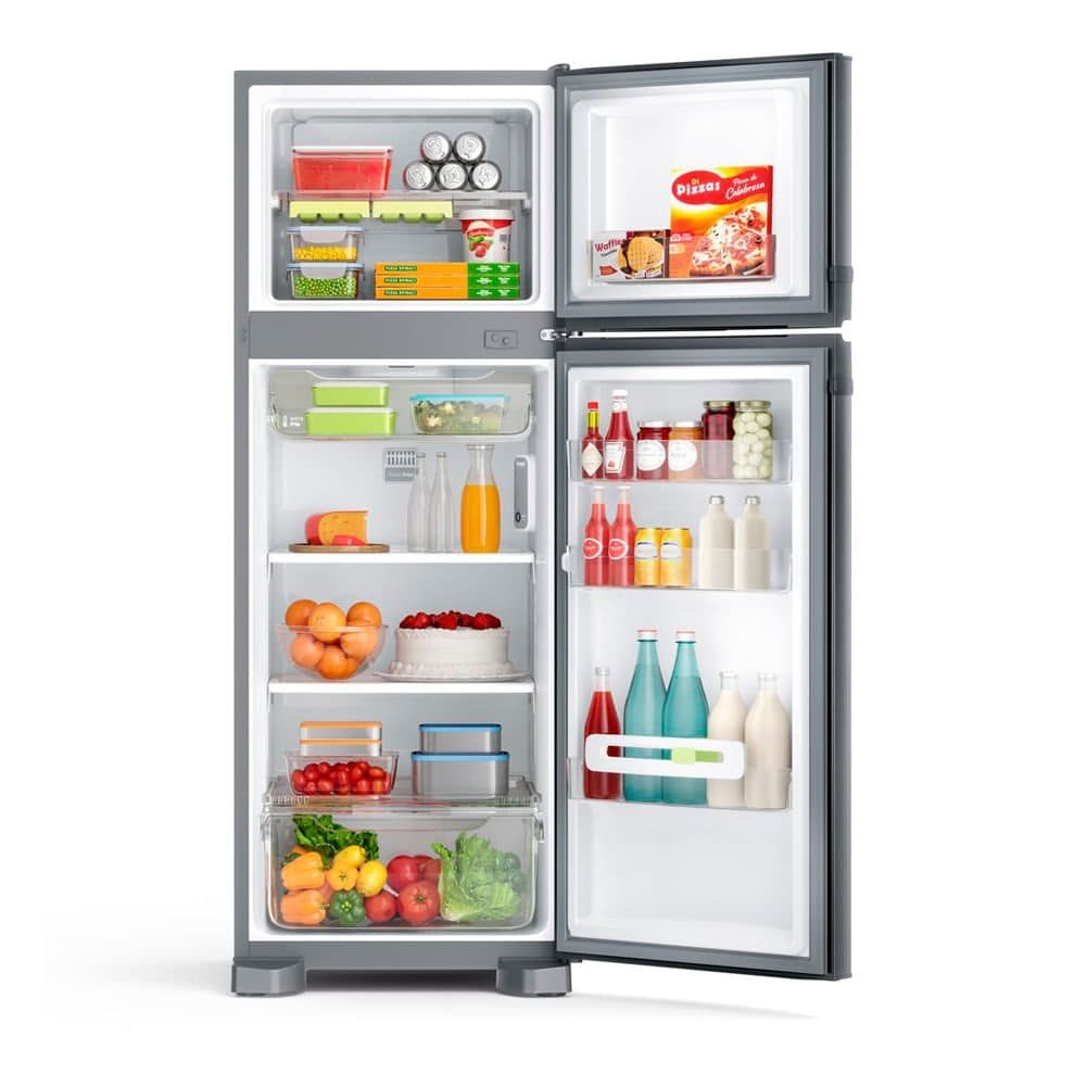 Geladeira Consul Frost Free Duplex 340 Litros com Prateleiras Altura Flex Inox - Crm39ak - 220v - 2