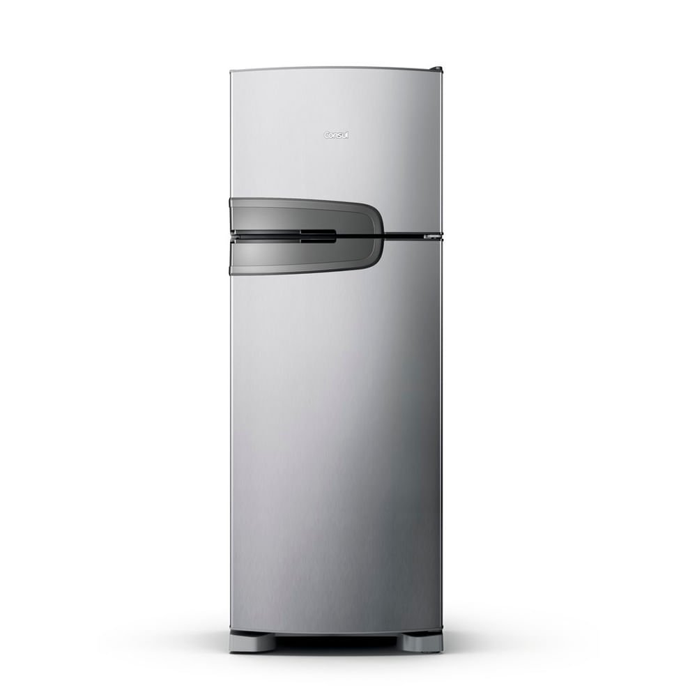 Geladeira Consul Frost Free Duplex 340 Litros com Prateleiras Altura Flex Inox - Crm39ak - 220v