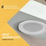 Kit 5 Spot Embutir de Led Downlight 5w Branco Redondo Recuado Branco Quente 3000k - 5