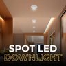 Kit 5 Spot Embutir de Led Downlight 5w Branco Redondo Recuado Branco Quente 3000k - 7