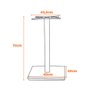 Base de Mesa Estocolmo Aço Inox 45cm - 73445 - 3
