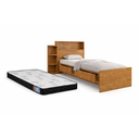 Ver imagem 6 de Cama Solteiro com Colchão Gavetas e Prateleiras Multifuncional para Organização do Quarto