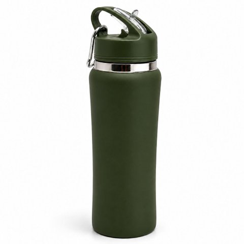 Garrafa Térmica Ms-924 700ml com Chaveiro:Verde Musgo