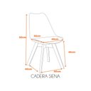 Ver imagem 2 de Cadeira Polipropileno Madeira Saarinen Wood Espresso Móveis