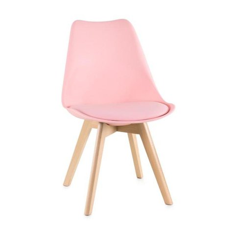Cadeira Polipropileno Madeira Saarinen Wood Espresso Móveis Rosa