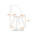 Ver imagem 2 de Cadeira Polipropileno Madeira Saarinen Wood Espresso Móveis Rosa