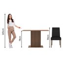 Ver imagem 4 de Conjunto Sala de Jantar Mesa Tampo de Madeira 2 Cadeiras Rustic/oxford Manu Madesa