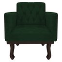 Ver imagem 6 de Kit Diva Recamier Diana 140cm Lado Direito e 02 Poltronas Classic Suede Verde - ADJ Decor